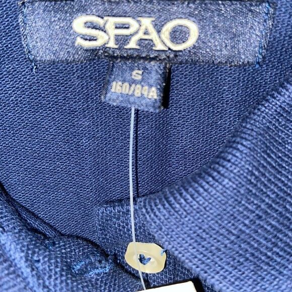 NWT SPAO Navy Blue Polo Dress small - Picture 2 of 3